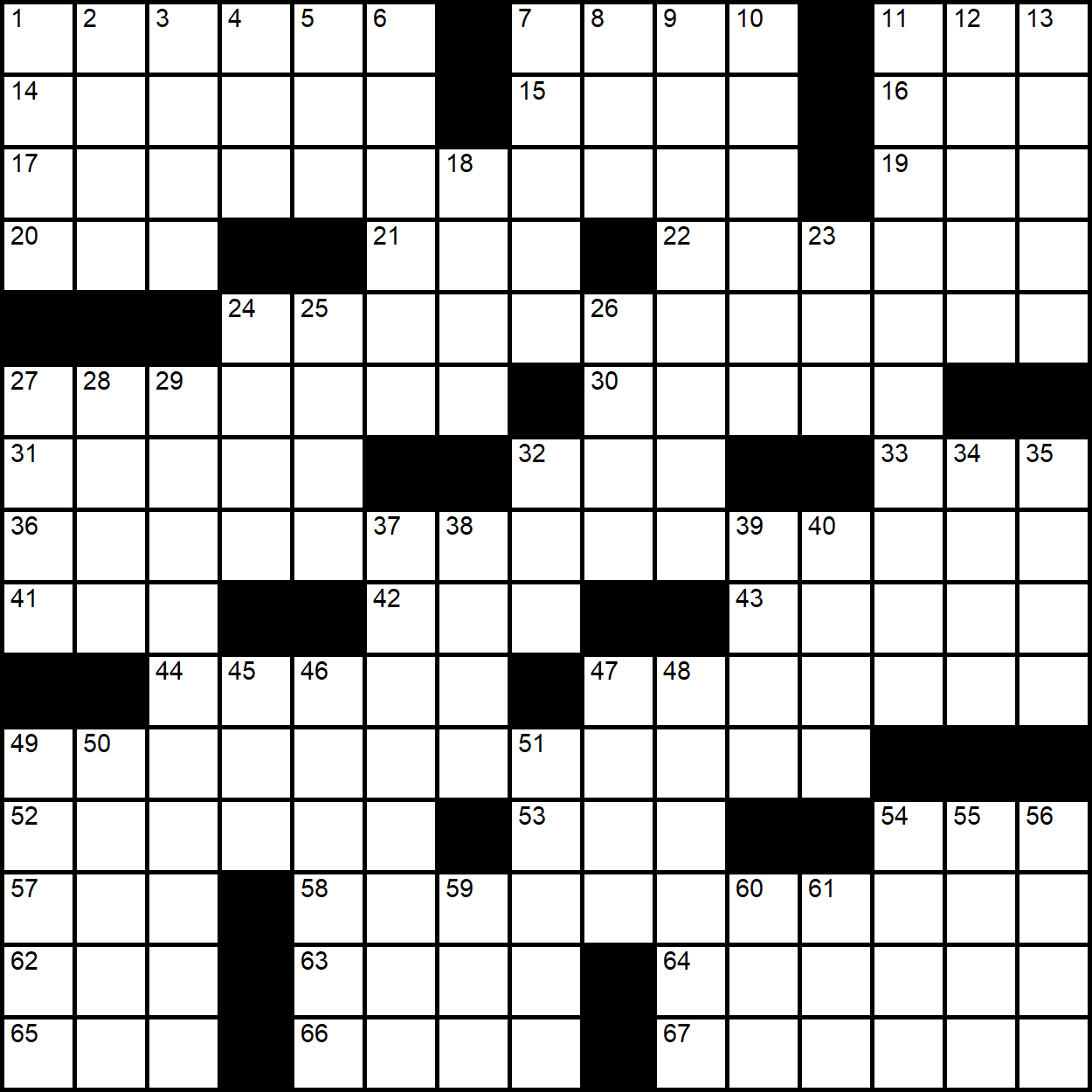 A radially symmetric 15x15 crossword grid with 5 theme answer slots.