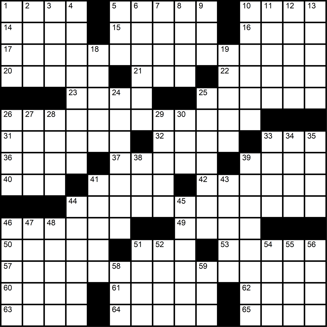 A 15x15 themed crossword grid with four long horizontal theme answers.
